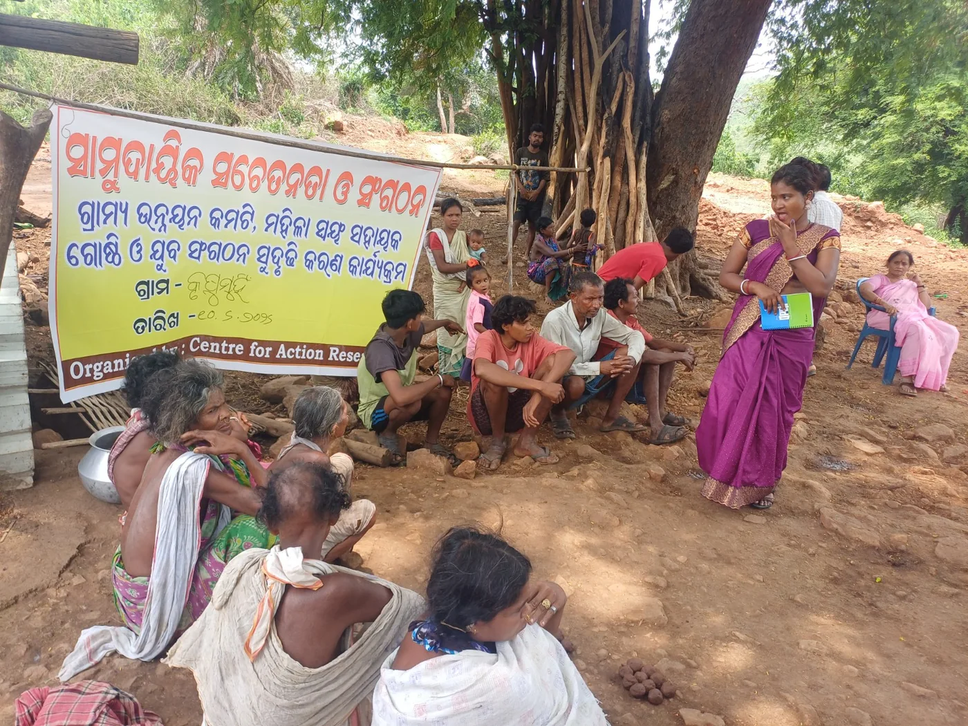 Community members gathered for a discussion