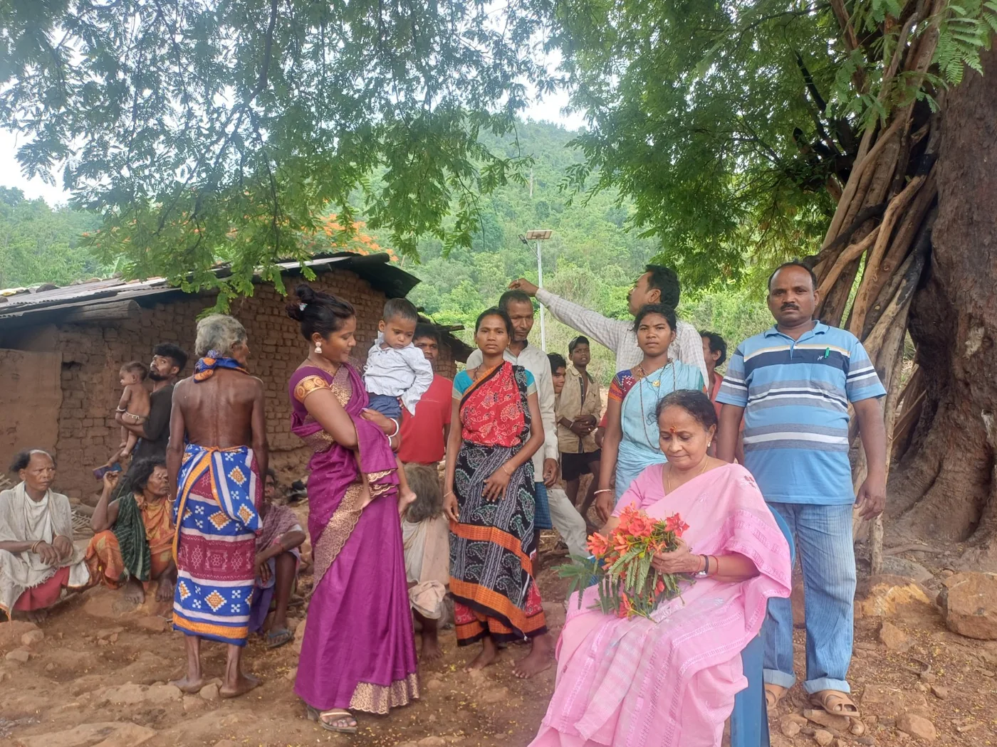 Community members gathered for a local outreach activity
